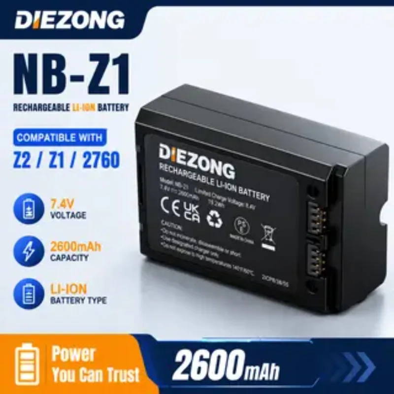 

2026 New NB-Z1 7.4V 2600mAh High-Quality Flash Batteries for Neewer Z2/Z1/2760 Accessories Fast Shipping High-Performance