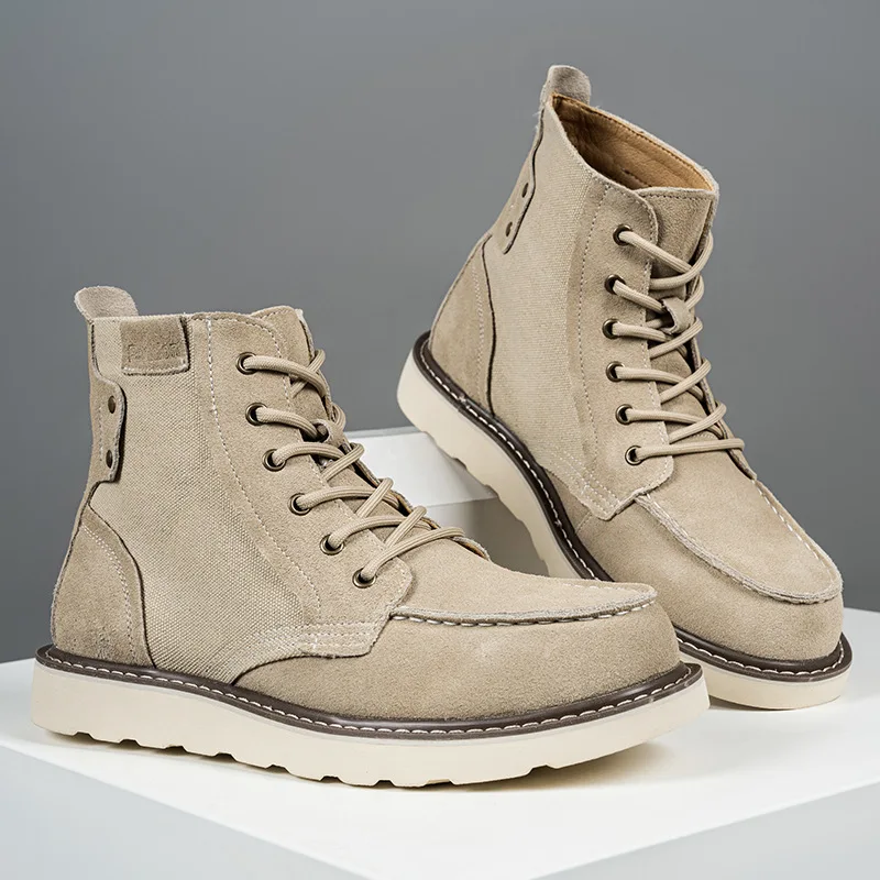 

Outdoor Workwear New Large Size Men's Short Boots for Spring and Autumn Vintage Snow Boots American Style Boots In Stock
