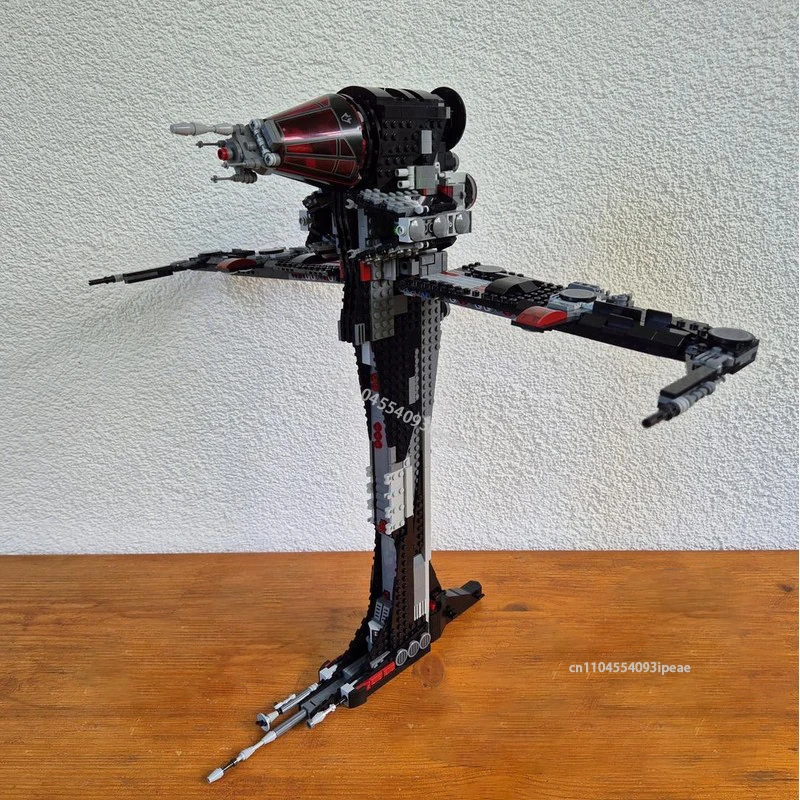 

MOC Dark B-Wing Bomber Custom Space War Series Building Blocks DIY Military SpaceShip Battle Model Assembly Bricks Toy Kids Gift