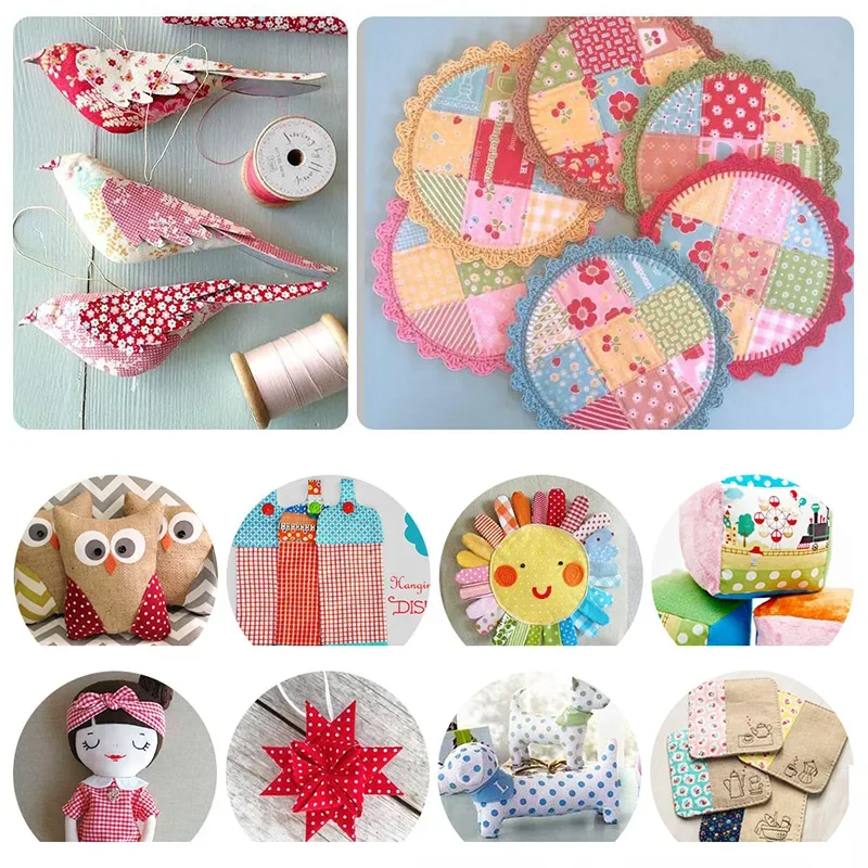 Discover Endless Possibilities with This Set of Assorted Floral PreCut Cotton Fabrics Total of 100 Pieces at Size 10x10cm