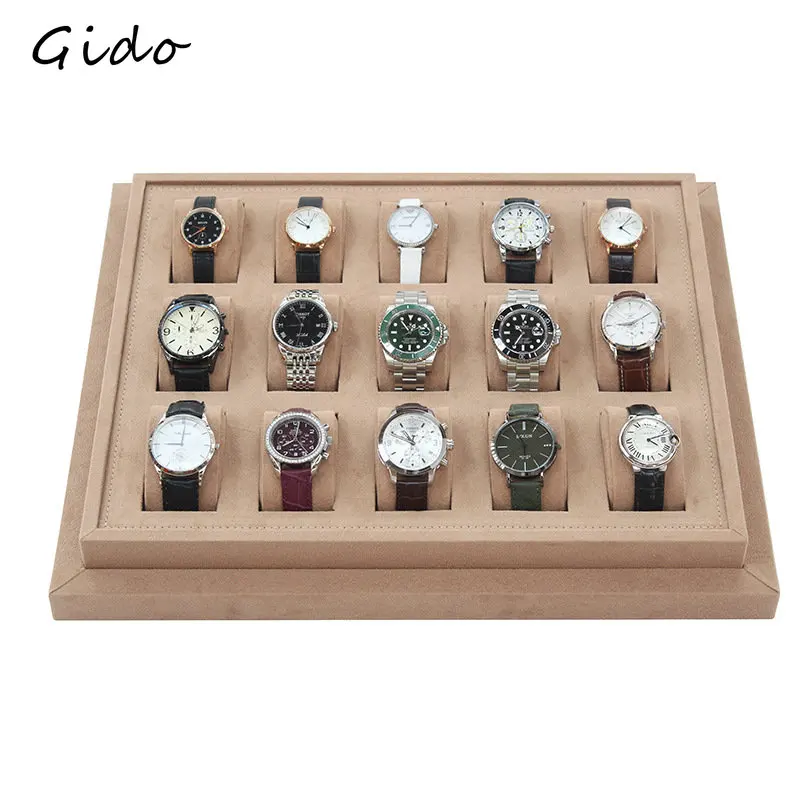 Horloge Houder Horloge Opslag Display Box Sieraden Lade Grote Capaciteit Teller Horloges Display Live Props