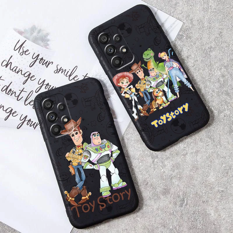 Buzz Lightyear Disney For Samsung A53 A52 A33 A32 A51 A71 A21S A13 A73 A50 A22 A23 A03 A72 A54 A12 5G Black TPU Phone Case