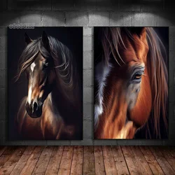 Animal Horse Beautiful Posters and Prints Abstract Canvas Painting Horse Wall Art Pictures for Home Living Room Decoration