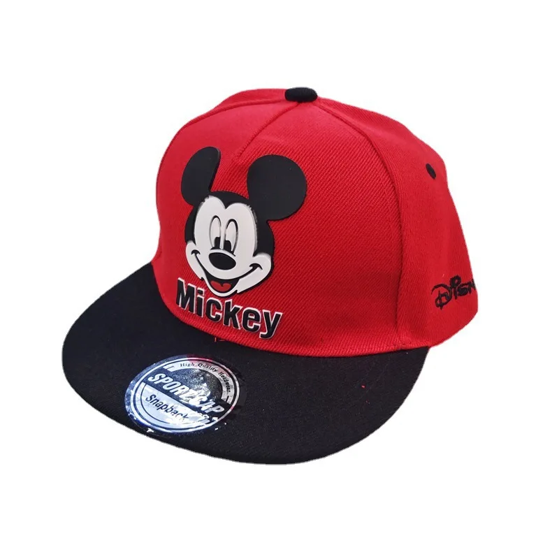 Disney Mickey Mouse Hat for Children Fashion Cartoon Snapback Boys and Girls Hip Hop Baseball Cap