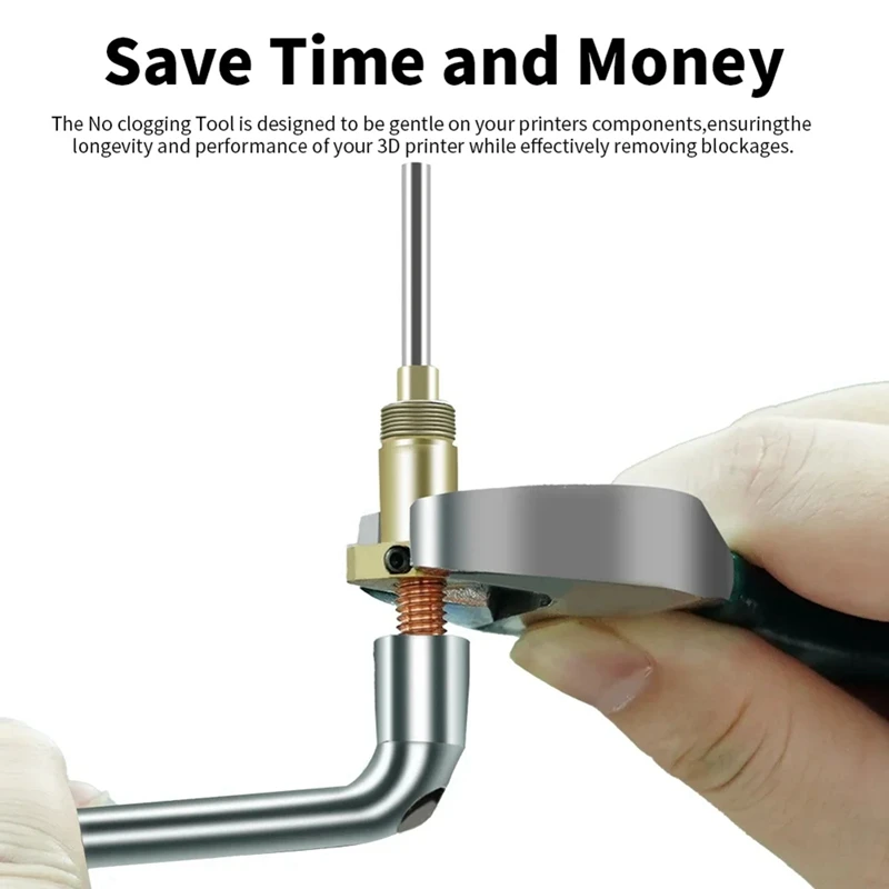 

3D Printer Nozzle Cleaning Tool 3D Printer Hotend Cleaner Tool No Clogging for M6 M7 E3D MK8 Volcano Nozzles Cleaning Tool for U