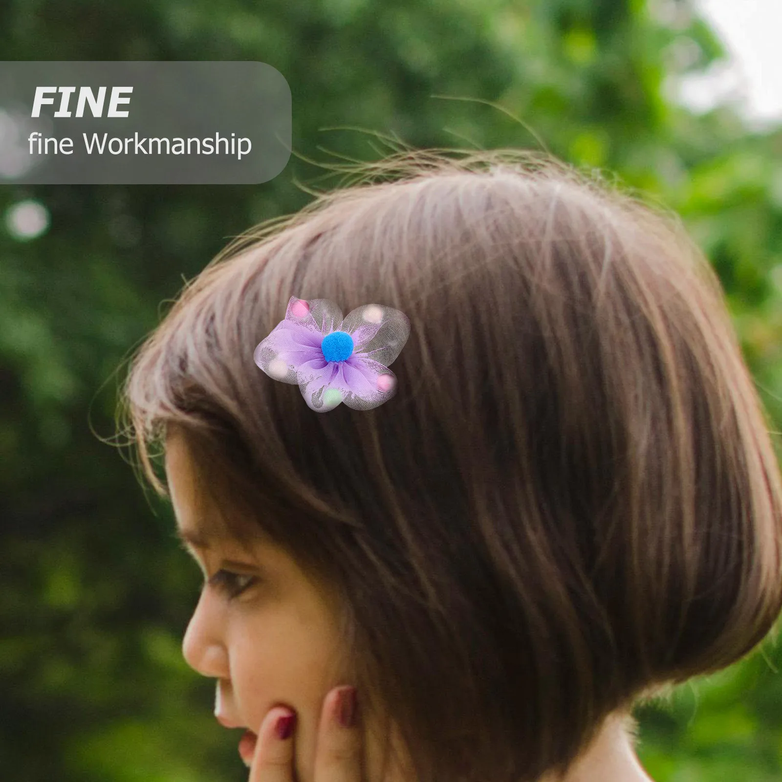 

10Pcs Flower Design Hair Clips Adorable Sweet Accessories for Baby Girls Gift All Seasons Outfits