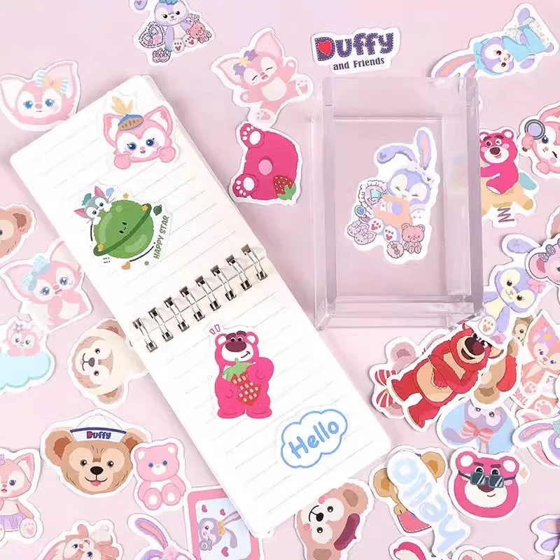 สติกเกอร์ลายการ์ตูนดิสนีย์ลิน่าเบลล์น่ารัก 50 ชิ้น สำหรับตกแต่งโทรศัพท์มือถือ คอมพิวเตอร์ แก้วน้ำ ลายใหม่