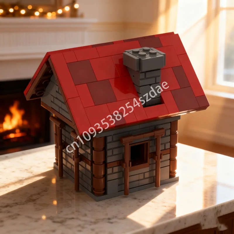 291 قطعة MOC منزل صغير كلاسيكي نموذج اللبنات البناء لتقوم بها بنفسك الإبداعية هدية الكريسماس فكرة التعليم لعب الاطفال عيد ميلاد #1