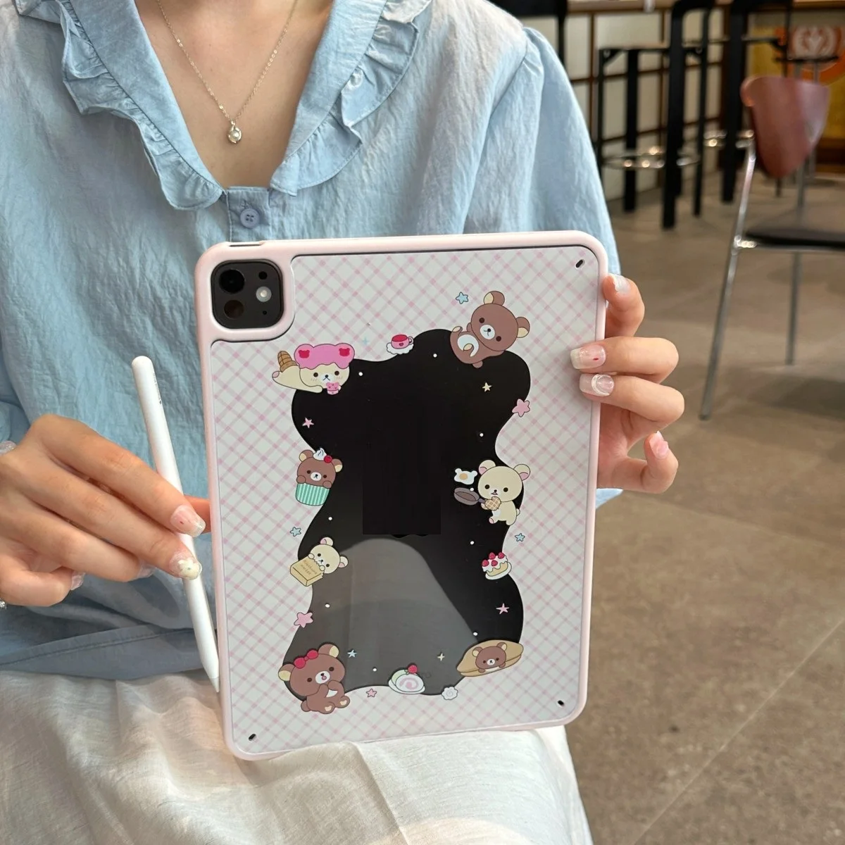 حافظة لجهاز آيباد ميني 6/7/A16/Air 11/13/Pro11/13 2024/2025/Air 5th/Air 4th Star غطاء لوحي