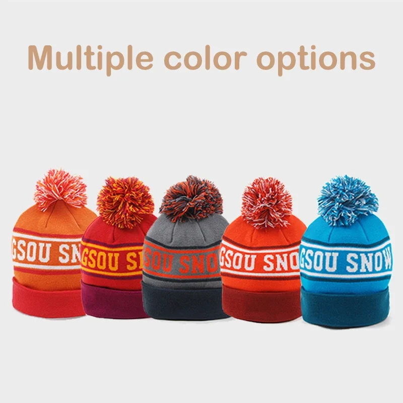 

Snow Caps Knitted Winter Windproof Men Snow Wear Thick Mountain Woman Hiking Hats Ski Hats Sport Warm Man Outdoor Female Clothes