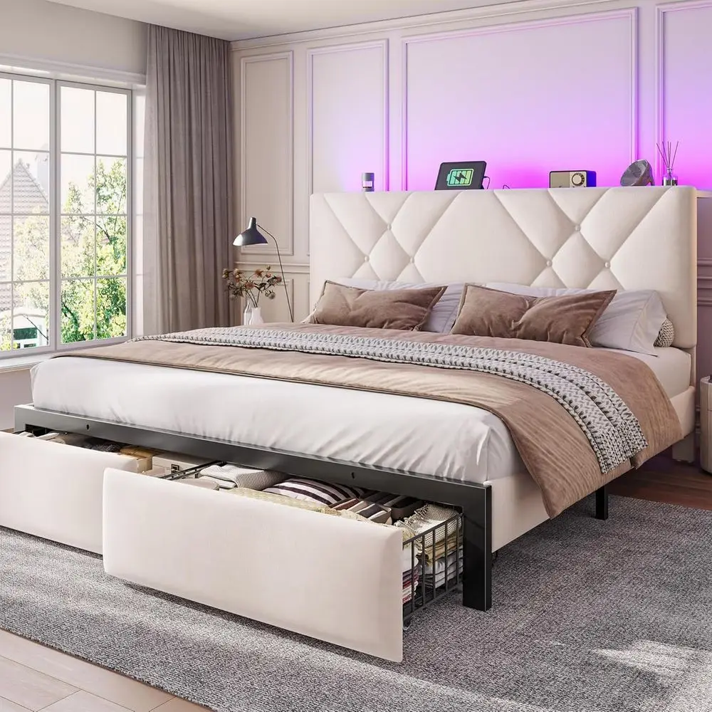 Enhomee King Bed E …