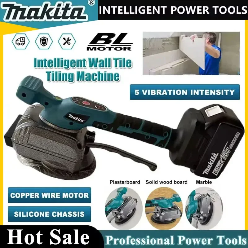 

Беспроводная интеллектуальная машина для укладки плитки Makita, вибрационный выравнивающий инструмент для плитки, электроинструмент для аккумуляторов Makita 18V.