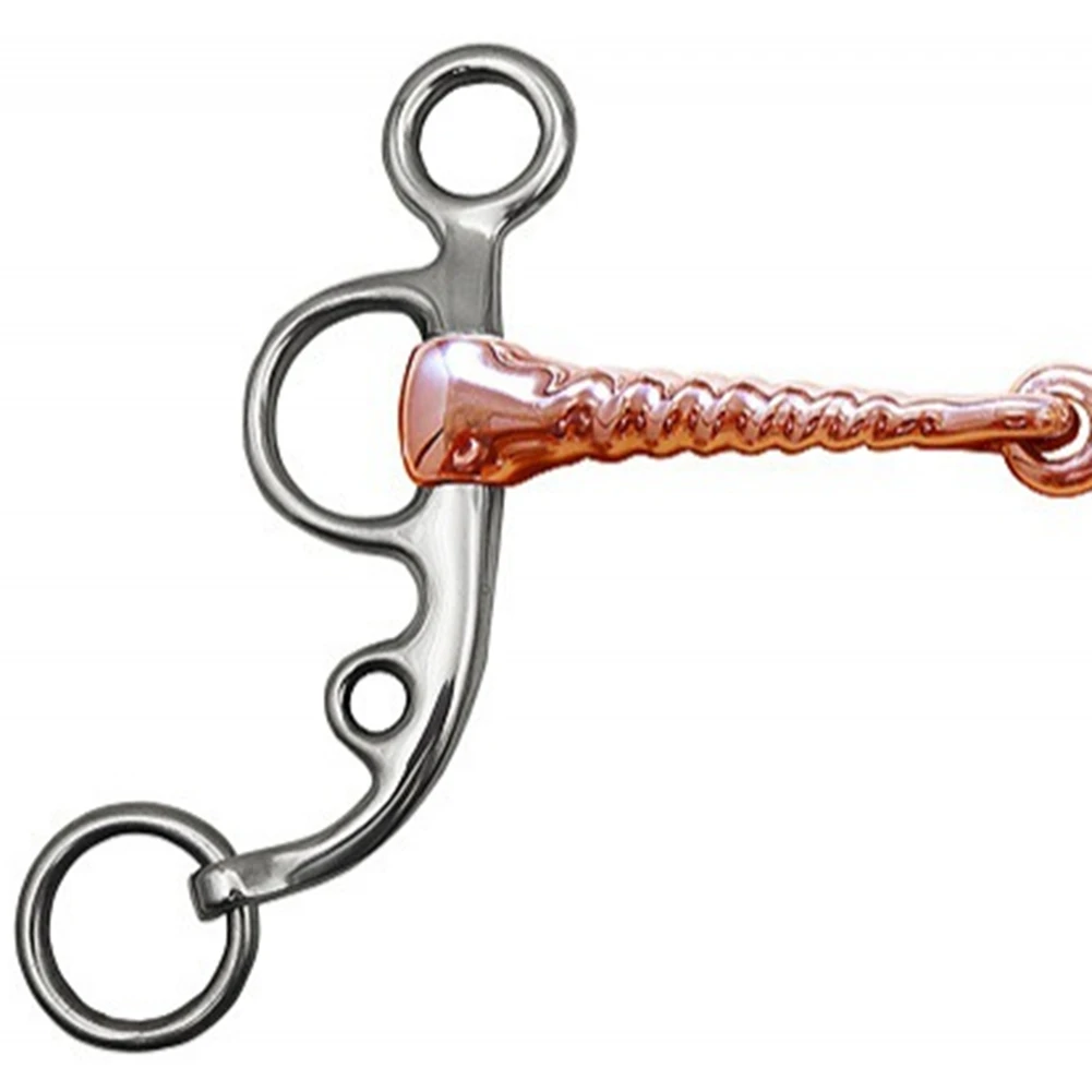 

B23B Stainless Steel Horse Snaffle Tacks Equestrian Equestrian Accessories for Horse Training BT1146