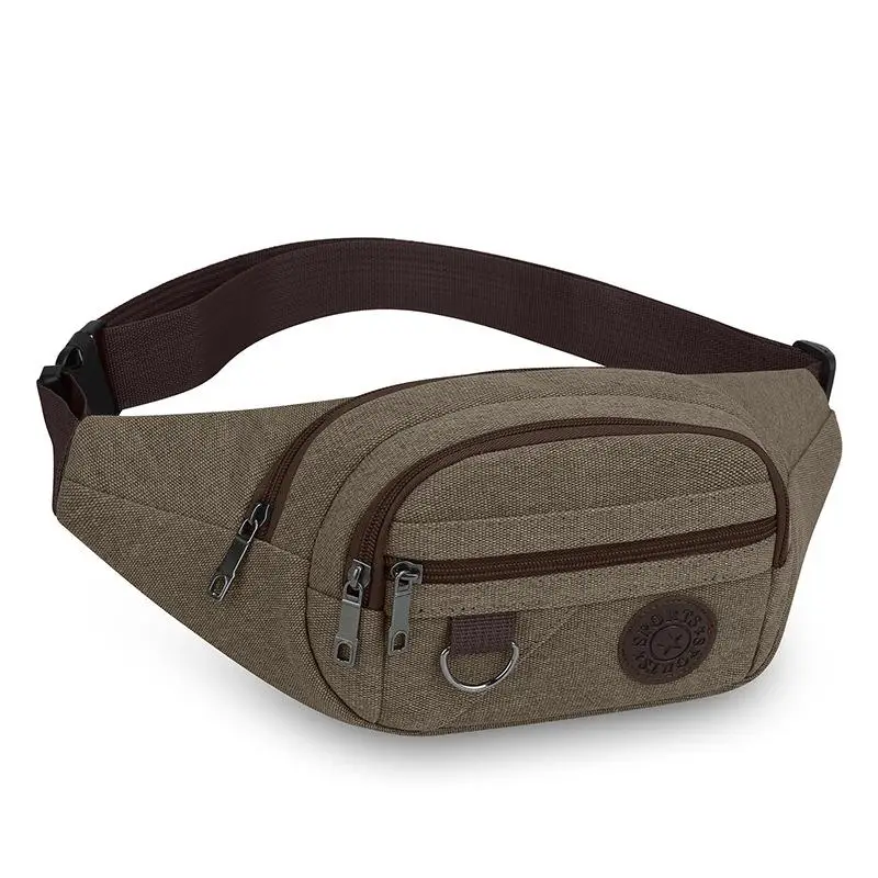Lässige Canvas-Gürteltasche Hüfttasche Handytasche Bananentasche Bauchtasche für Herren – Detail 9