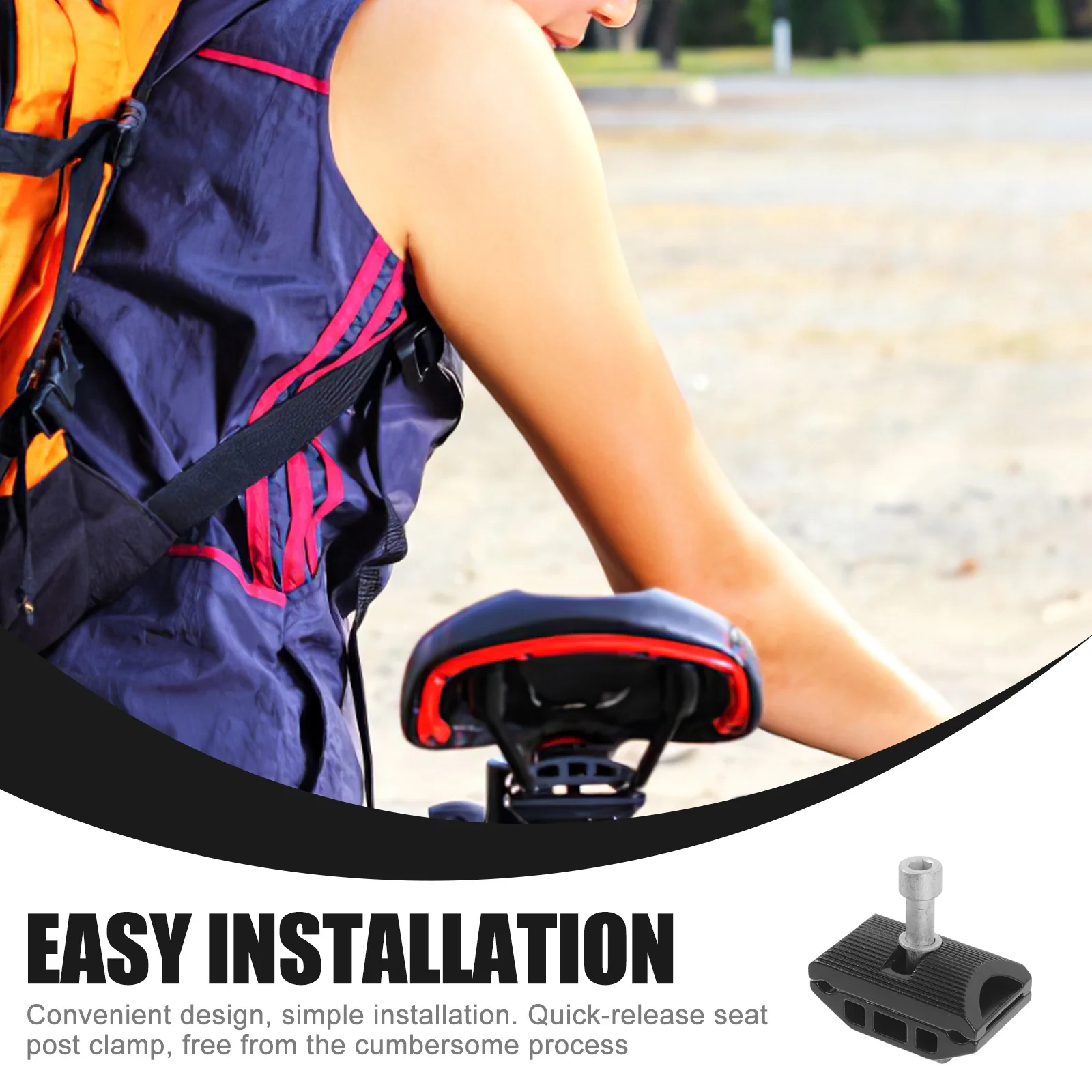 مادة مستقرة، مشبك سرج الدراجة، خفيف الوزن، سهل التركيب، وظائف رطبة فعالة للتثبيت