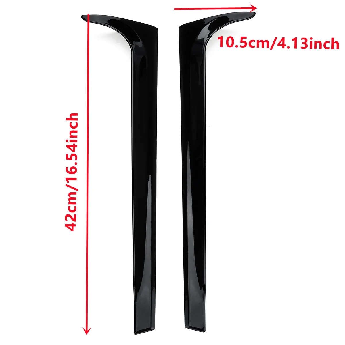 Pair Rear Window Side Spoiler Canard Splitter For VW Polo MK6 2018+ Car Rear Part Accessory Not for GTI Models