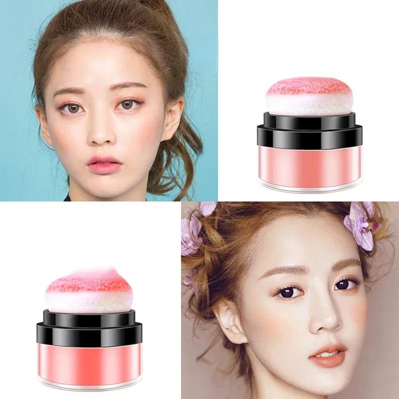 4 Colors Soft Face Blusher Powder Cheek Rouge Nourishing Nude Makeup Brightening Complexion Repair Cosmetics