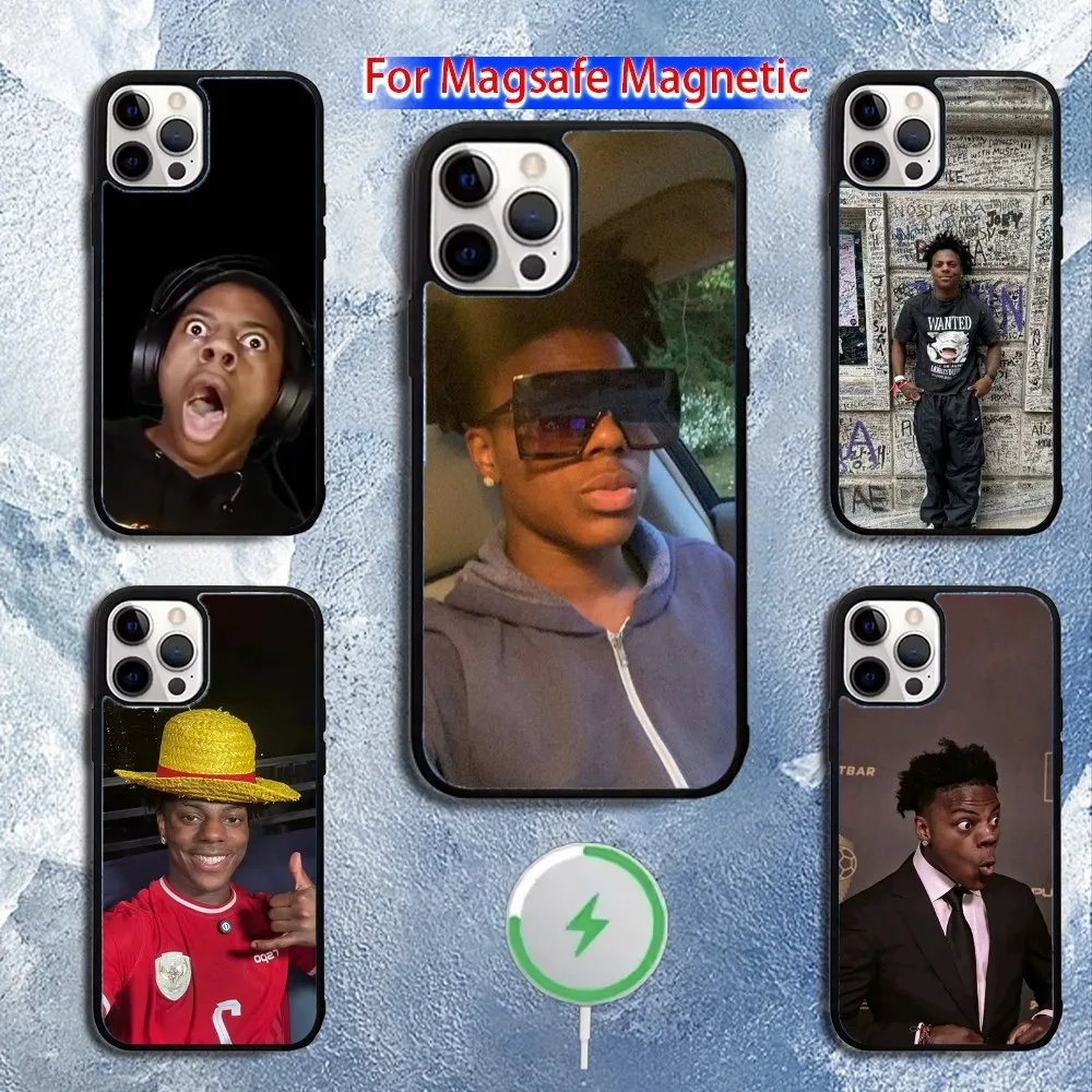 Чехол для телефона I-IShowSpeed Funny Youtuber для iPhone 16,15,14,13,12,11, Pro, Max, Plus, Mini, Magsafe, магнитный чехол для беспроводной зарядки