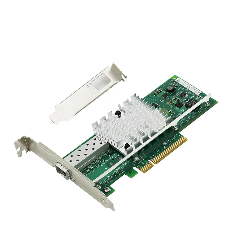 10 Gigabit Server 82599 Single Port PCI-E X8 X16 Fiber Optic Network Card X520-DA1/E10G41BTDA for PC Computer Parts Adapter