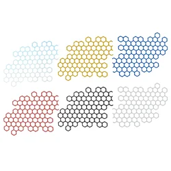 1Pc Honeycomb Waterproof Motorcycle Sticker Motorbike Helmet Decals Reflective Self-adhesive Car Body Bumper Decoration Stickers