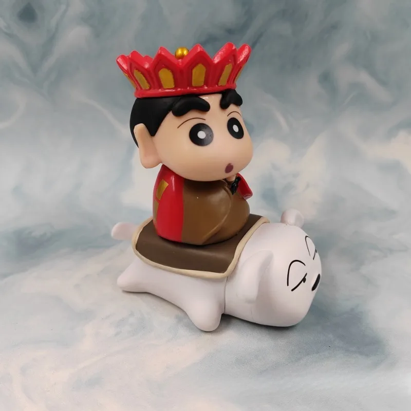 

Crayon Shin-chan cos Tang Monk riding a white dragon horse Xiaobai Jigong Buddha Bandai creative figure car animation 10cm