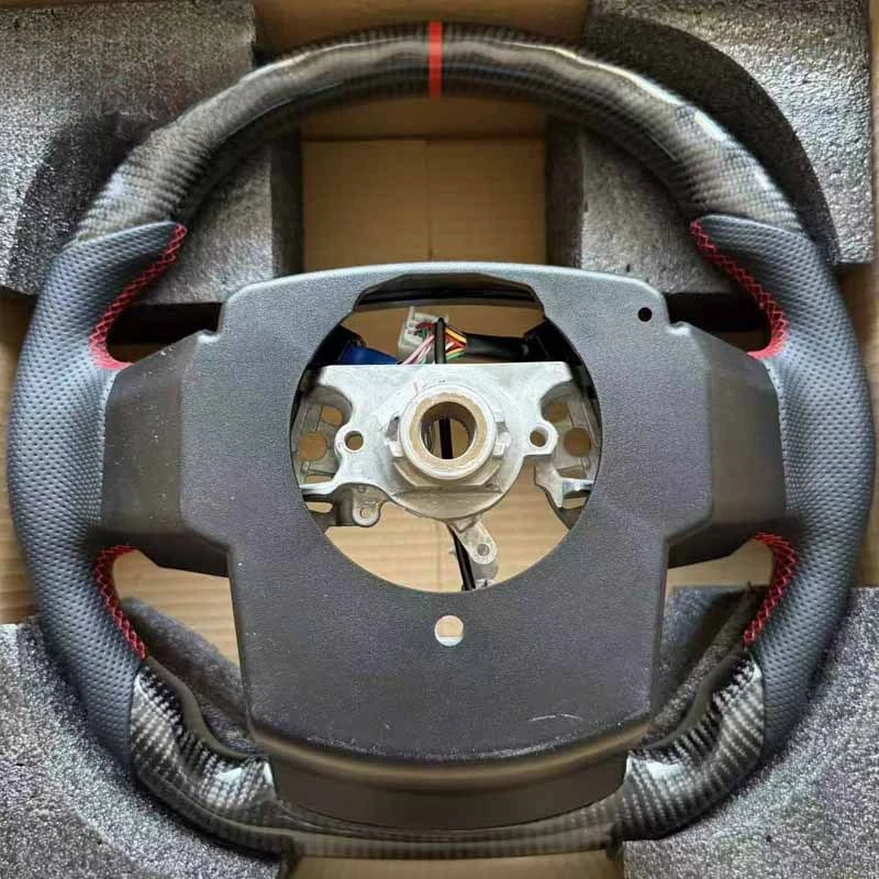 For Toyota Camry Highlander FJ Prado Land Cruiser LC250 Old To New Carbon Fiber Steering Wheel Assembly With Decorative Cover view 4