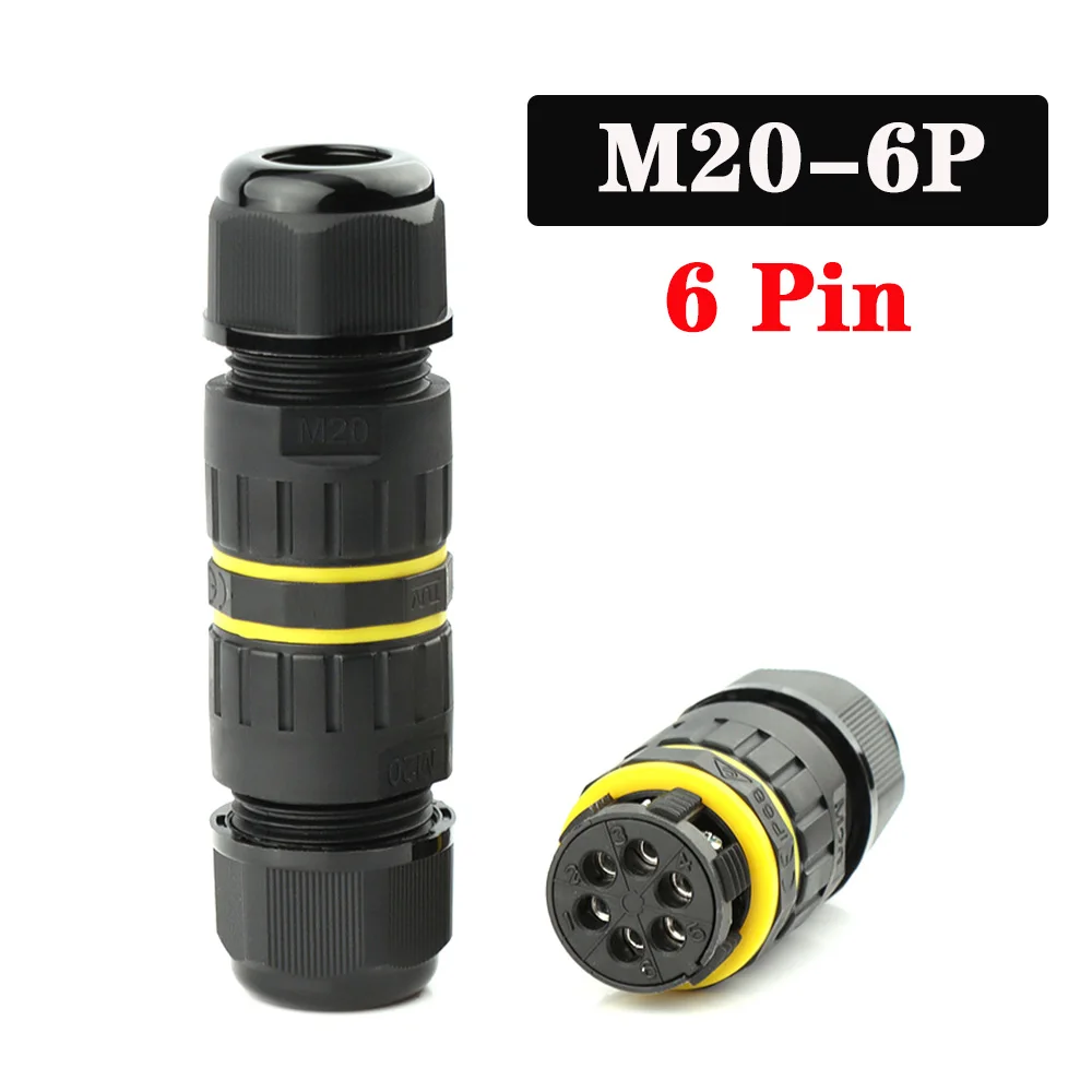 IP68 waterdichte connector 2 3 4 5-pins kabel Draadwartel Mouwconnectoren snelle schroefaansluiting Outdoor waterdichte terminal