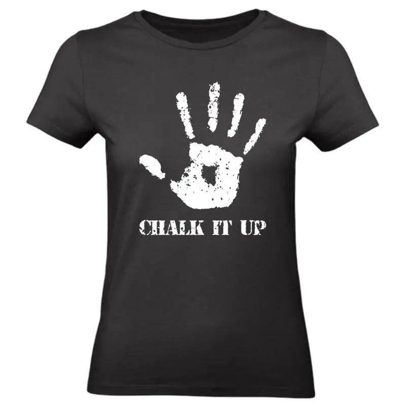 Climbing Chalk It Up Ladies T Shirt Bouldering Funny Birthday Sport Top