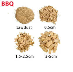 Apple Wood Chips for Cold Smoke Generator 450g Smoking Sawdust Mini Wooden BBQ Tools Grilling Chunks Flavor Cook for Bacon Fish