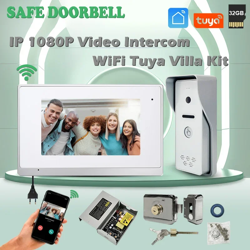 

Stock Available Tuya Villa Intercom Kit Touch Snapshot Button To Take A Picture Smart Mobile Phone Control Doorbell Panel