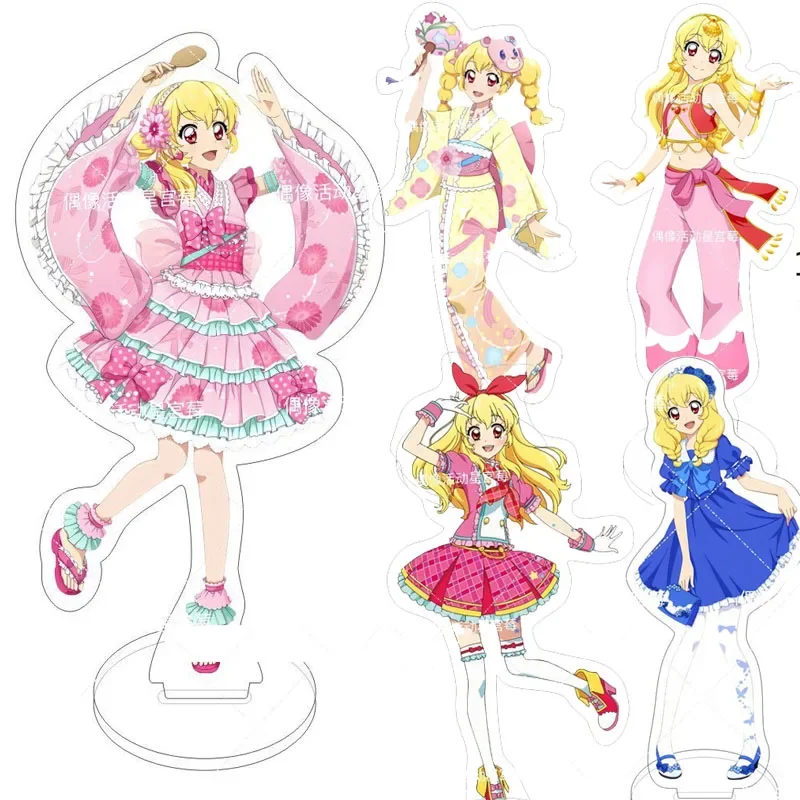 Aikatsu Figure Figure Kawaii Cartoon Hoshimiya Ichigo Ornaments Stand Sign Model Anime Girl Student Desktop Toys Birthday Gift