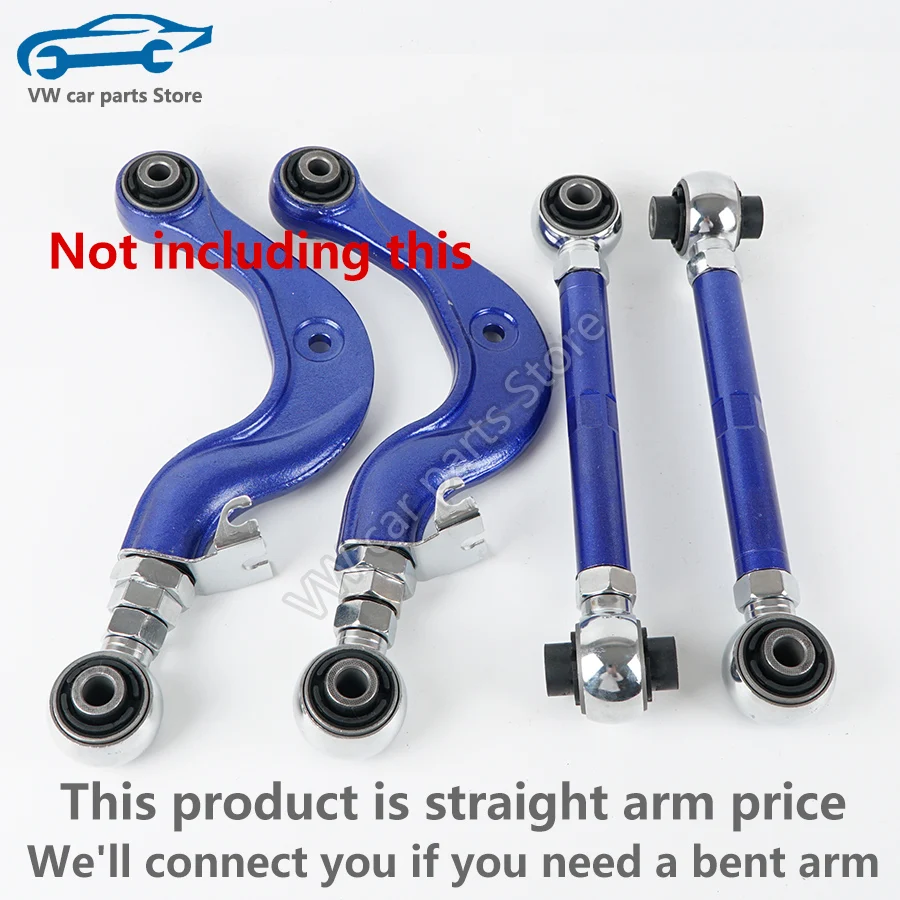 1K0501529/530 2PCS PQ35 General Adjustable Rear lower Control arm For VW Golf Jetta Passat CC Tiguan Sciricco SKODA 1K0 501 529