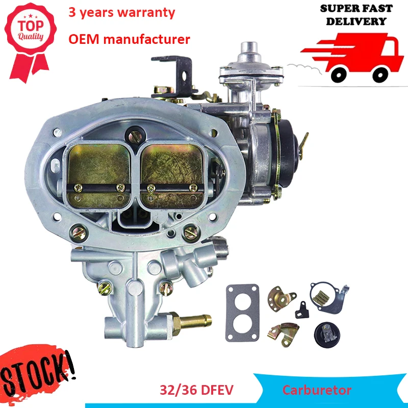 New Electric Choke Carburetor Weber 32/36 DFEV Carb Carby Assy For VW Bug Fiat Dodge Ford Holley 5200 DFEV Progressive