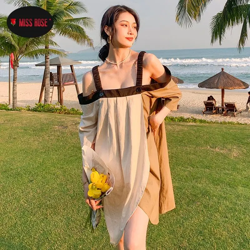 

Patchwork Sling Designer Dress Split Sleeveless Summer Sexy Celebrity Party Travel Ethnic Dress Palace Beach Holiday Vestidos