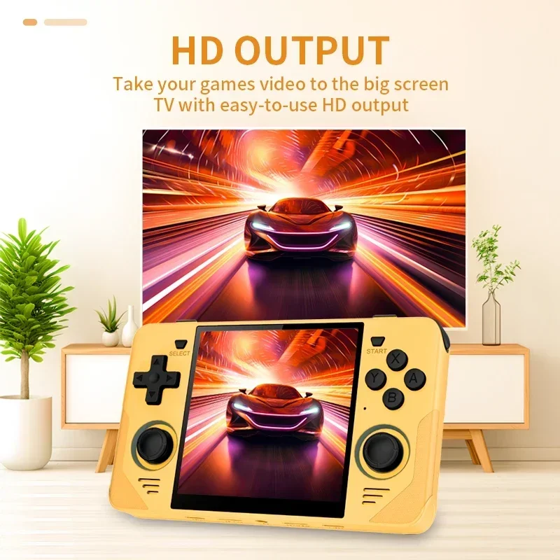 POWKIDDY RGB30 Retro Pocket Portable Handheld Game Console 4 Inch Ips Screen RK3566  Built-in WIFI HD Open-Source 450 PSP Games