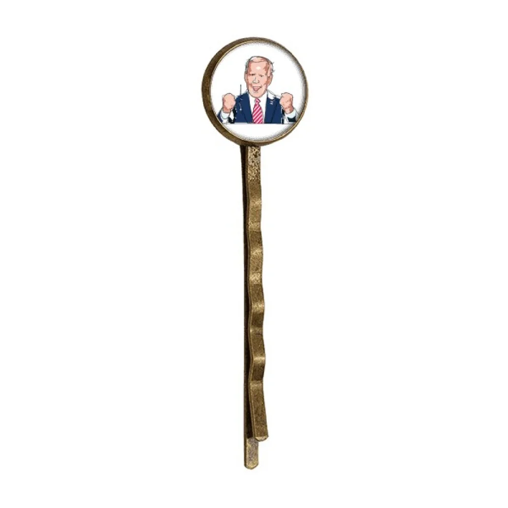 

American USA President Stimulate Lecture Retro Metal Hair Bobby Pin Headwear