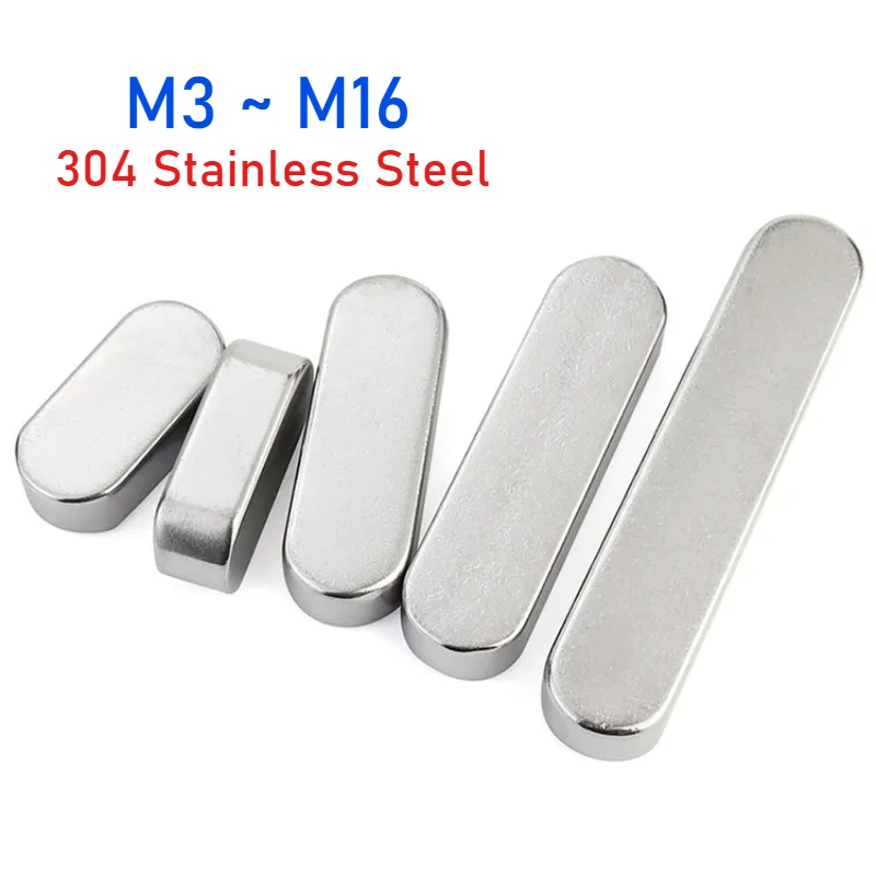 M3 M4 M5 M6 M8 M10 M12 M14 M16 304 Stainless Steel Rectangle Round End Type A Parallel Flat Roll Shaft Dowel Pin