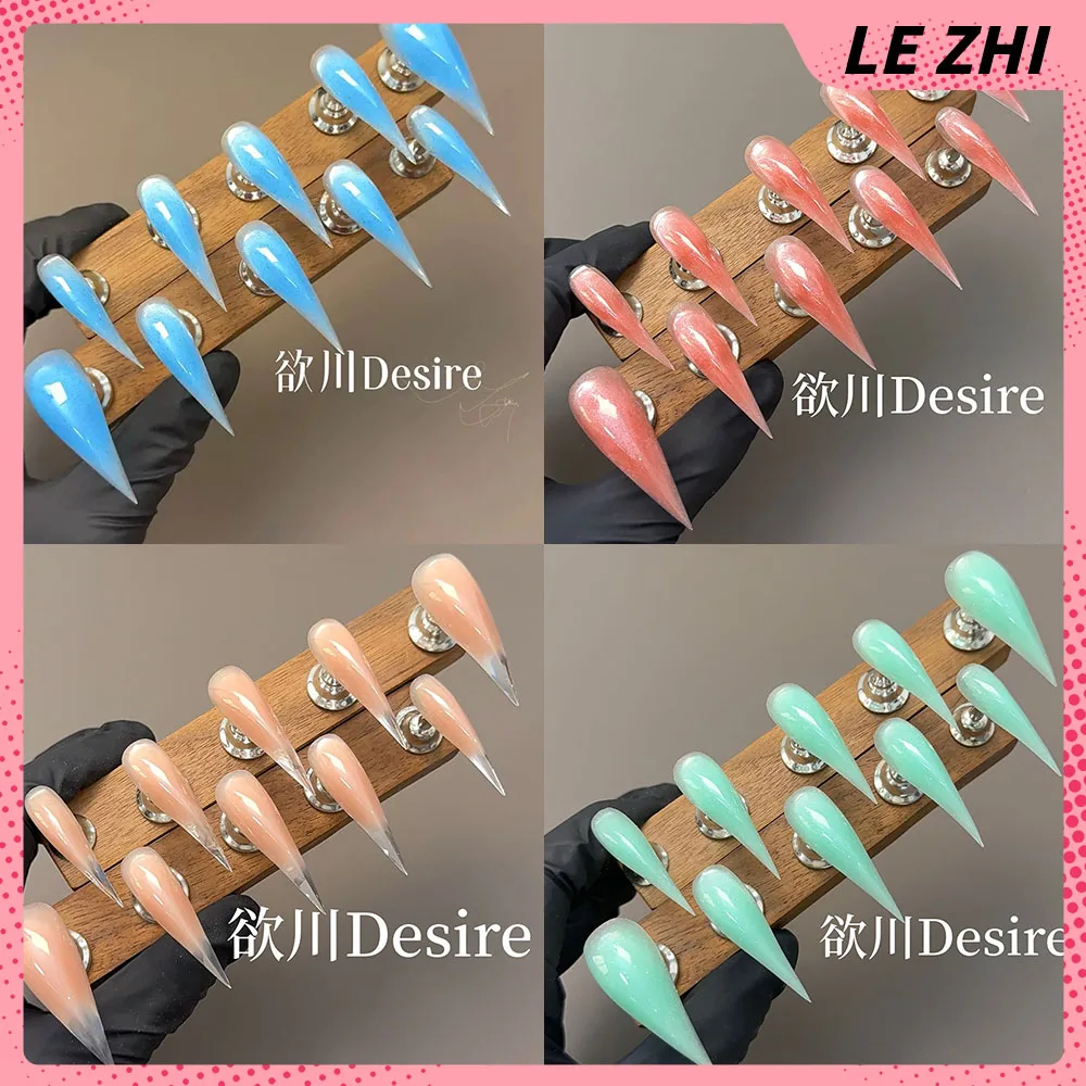 Clear Transparent Color Handmade Nail Patch Glitter Polka Dots Stars Extra Long Stiletto Press On Nails Hand Accessories Gift
