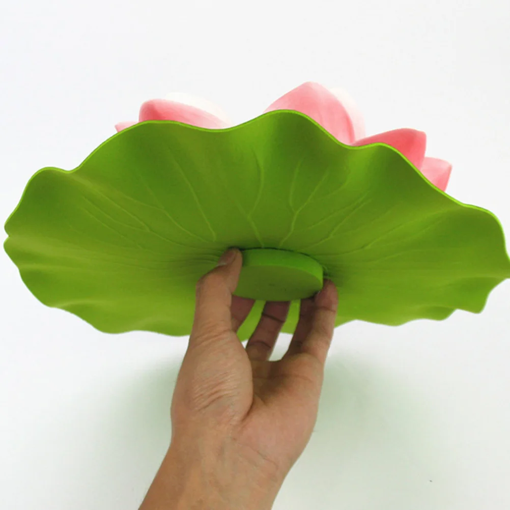 

1Pcs Lotus Lamp Waterproof Floating Glass Lotus Light Operated Pool Decoration Light Water