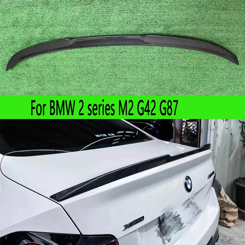 

Для BMW 2 серии G42 M2 G87 M240 хвостовые плавники из углеродного волокна, задний спойлер багажника, направляющее крыло, заднее крыло, переключатель багажника автомобиля, автозапчасти