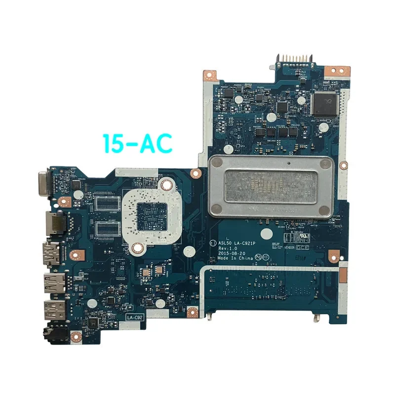 Para placa-mãe HP 15-AC TPN-C125 LA-C921P I5-6200CPU 828184 -601 828184 -001 828188 -001 Placa-mãe 100% testada e totalmente funcionando