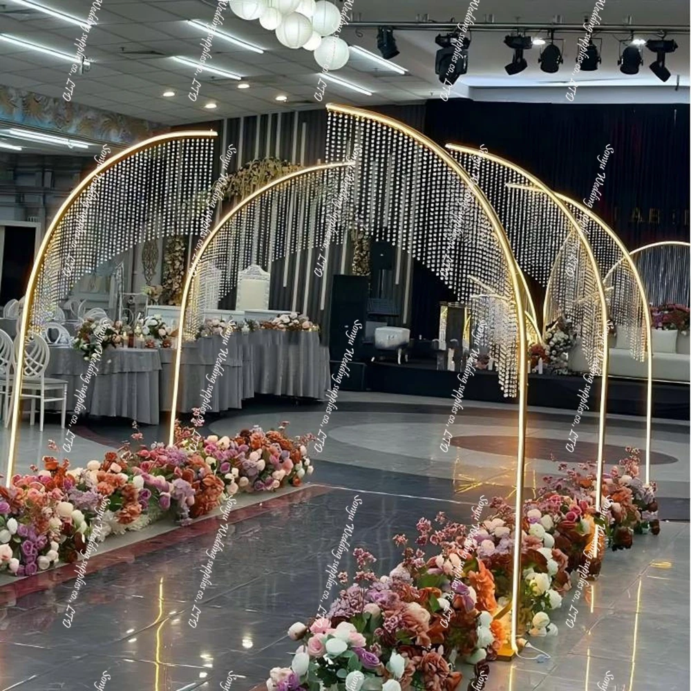 

2 шт. 280-290-300 см) светодиодный дорожный фонарь, акриловая подставка для бусин, роскошный свадебный фон, светодиодный светильник, подставка для вечеринки