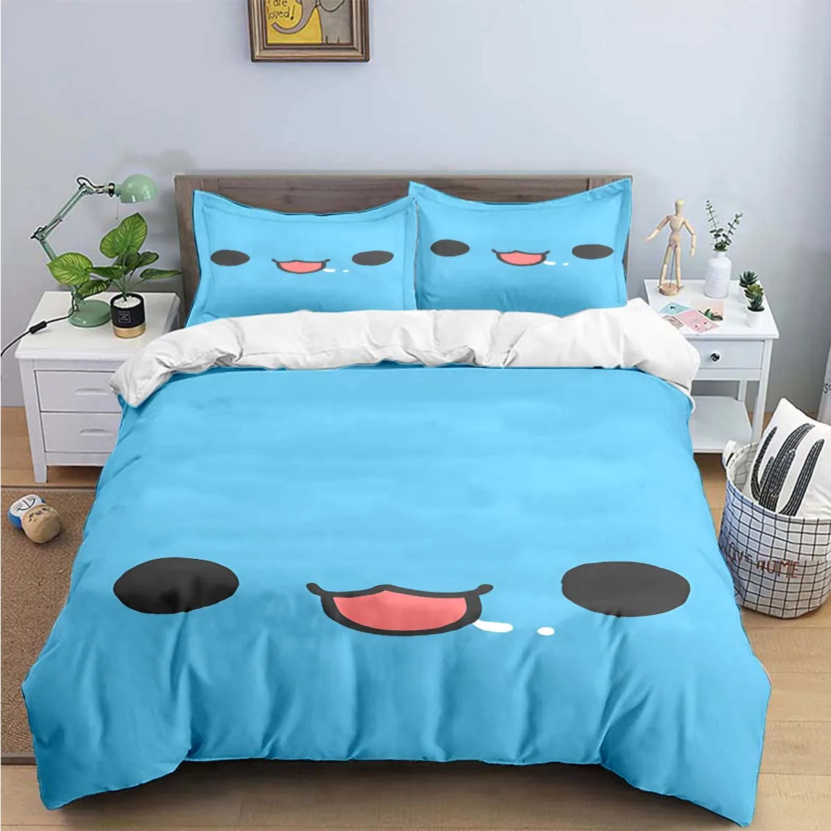 Cartoon B-Bugcat Capoo Pattern Bedding Sets Bed Supplies Set Duvet Cover Comforter Set Bedding Set Luxury Birthday Gift