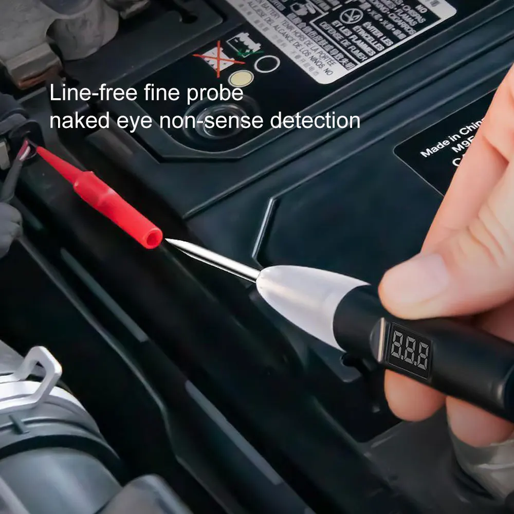 Car Trunk Voltage Circuit Tester Pen LED Digital Display Power Probe Voltage Detector Tester Lamp Detector Diagnostic Test Tools