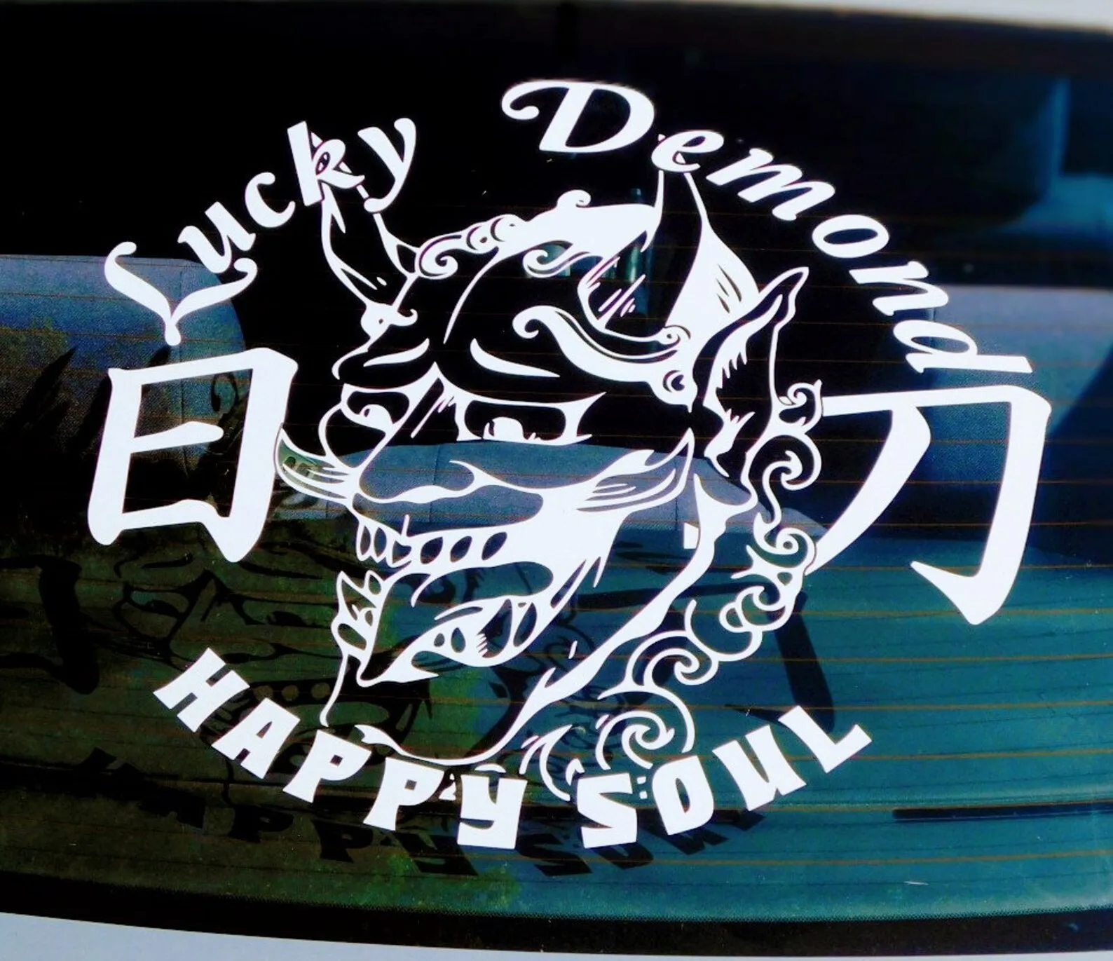 

Japanese Anime Lucky Demond for Car Sticke Decoration Door Windshield Rear Window External Accessories Waterproof Vinyl Decals
