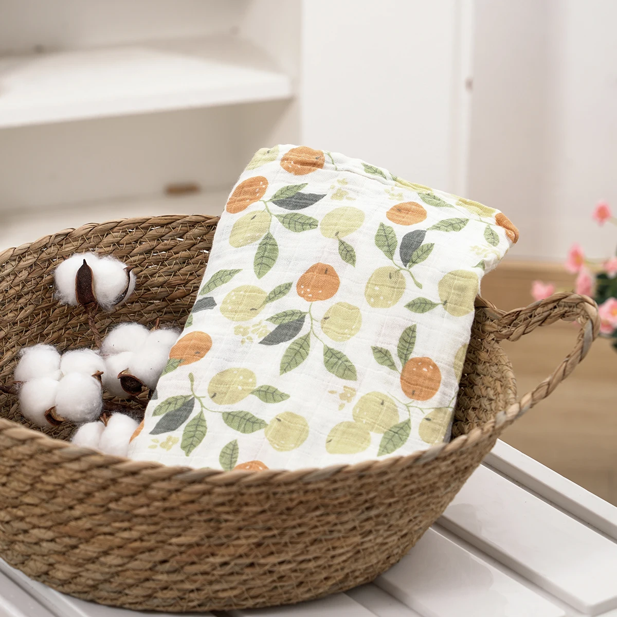 Elinfant الخيزران القطن الشاش قماط البطانيات تلقي البطانيات منشفة استحمام لينة مريحة الوليد قماط التفاف