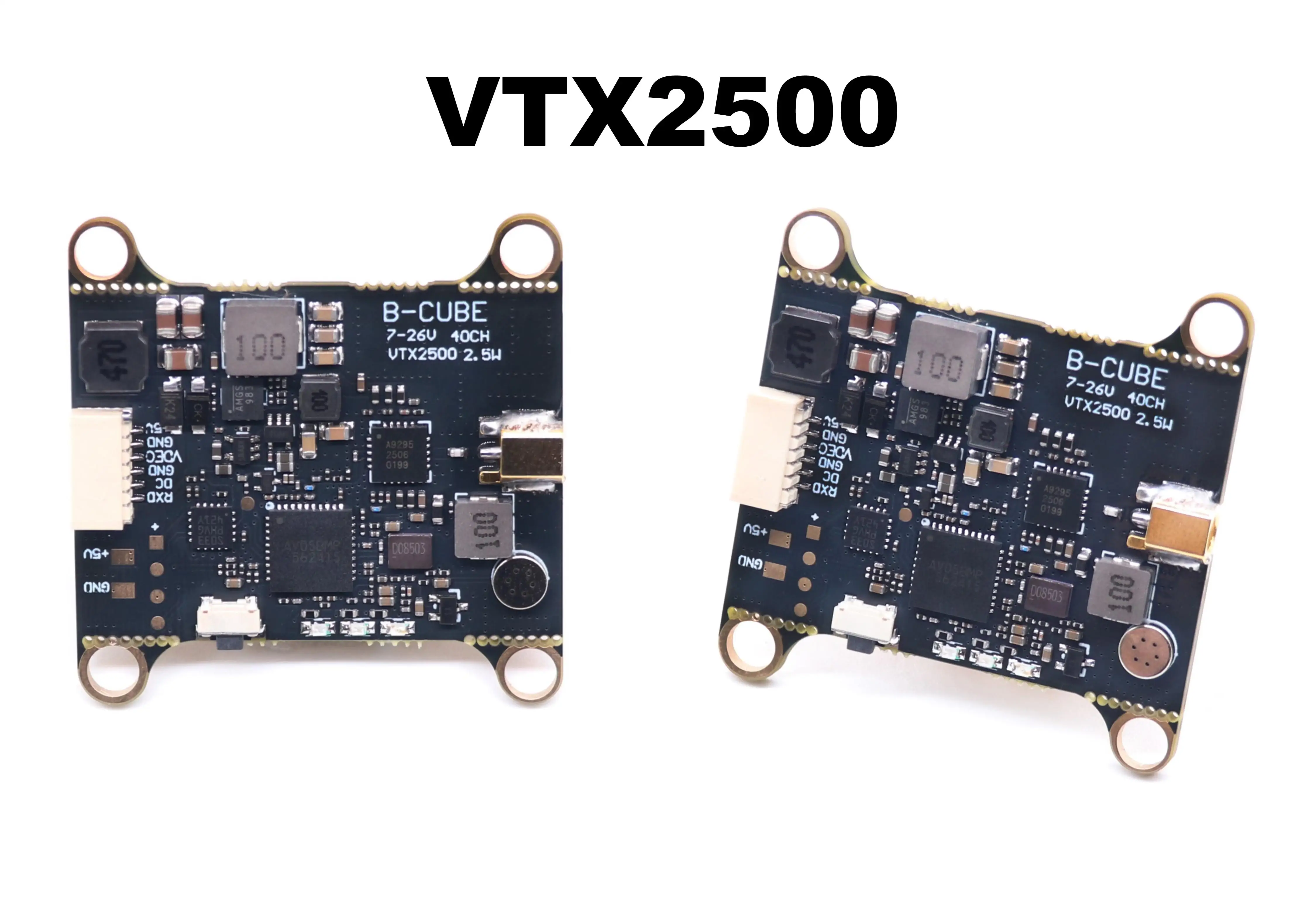 B-CUBE 5.8G VTX 800 1000 1600 2500mW 48CH Transmissor de vídeo de tensão de entrada FPV INAV Câmera 2000TVL CCD 2.1mm Grande angular HD 1080P