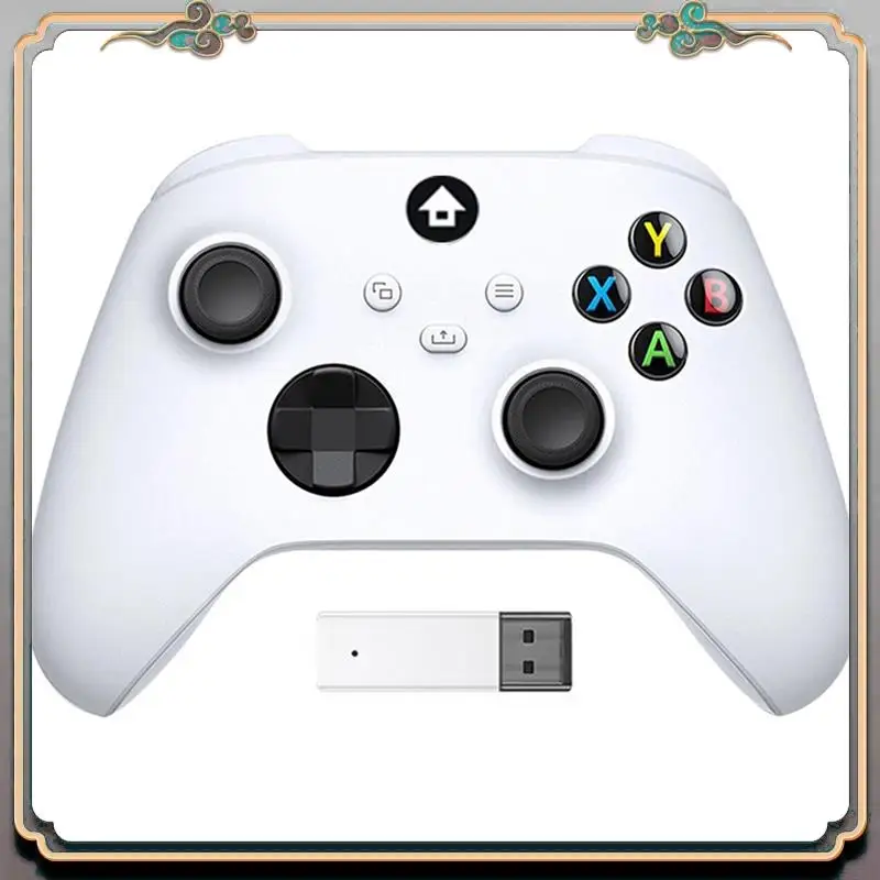 

Wireless Game Controller Adapter For One, Series X/S, 2.4GHZ Controller Receiver For Windows PC Gamepad Durable White