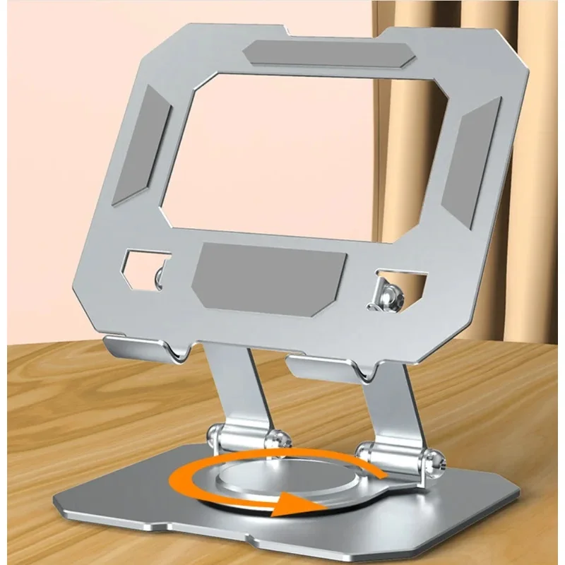 Adjustable Foldable Tablet Holder  360 Degree Rotating Desktop Stand Compatible with 4.7-12 Inch iPad, Tablets & Laptops