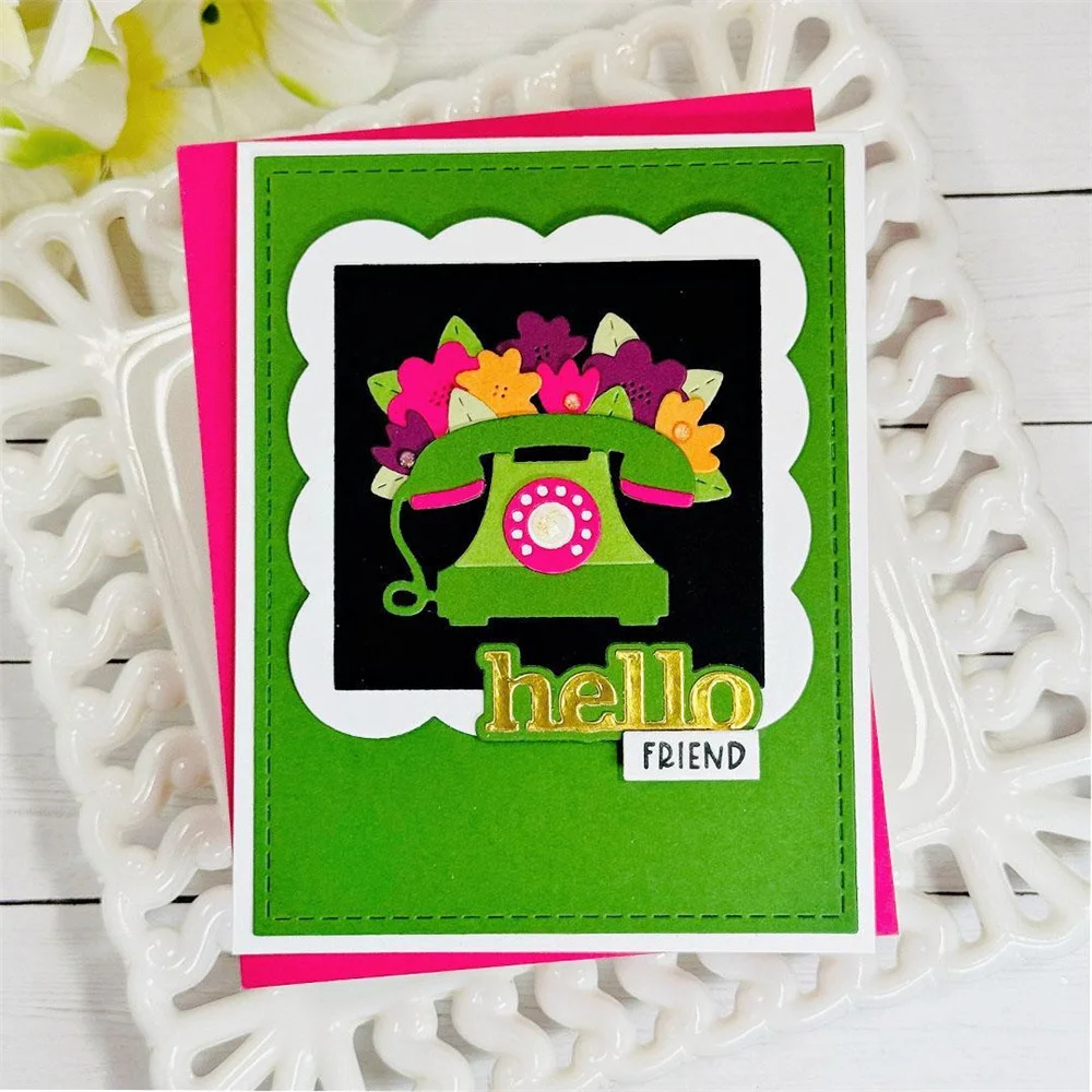 New Tissue Box Camera Cupcake Stamp Die Combo Delicate Daisy Cutting Dies Craft Paper Greeting Card Making Template DIY Handmade